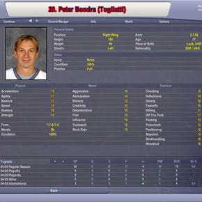 NHL Eastside Hockey Manager 2005 - PC